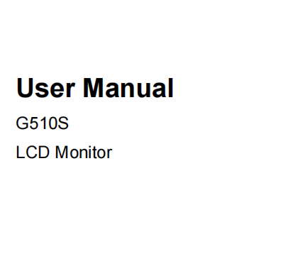Руководство пользователя G510S